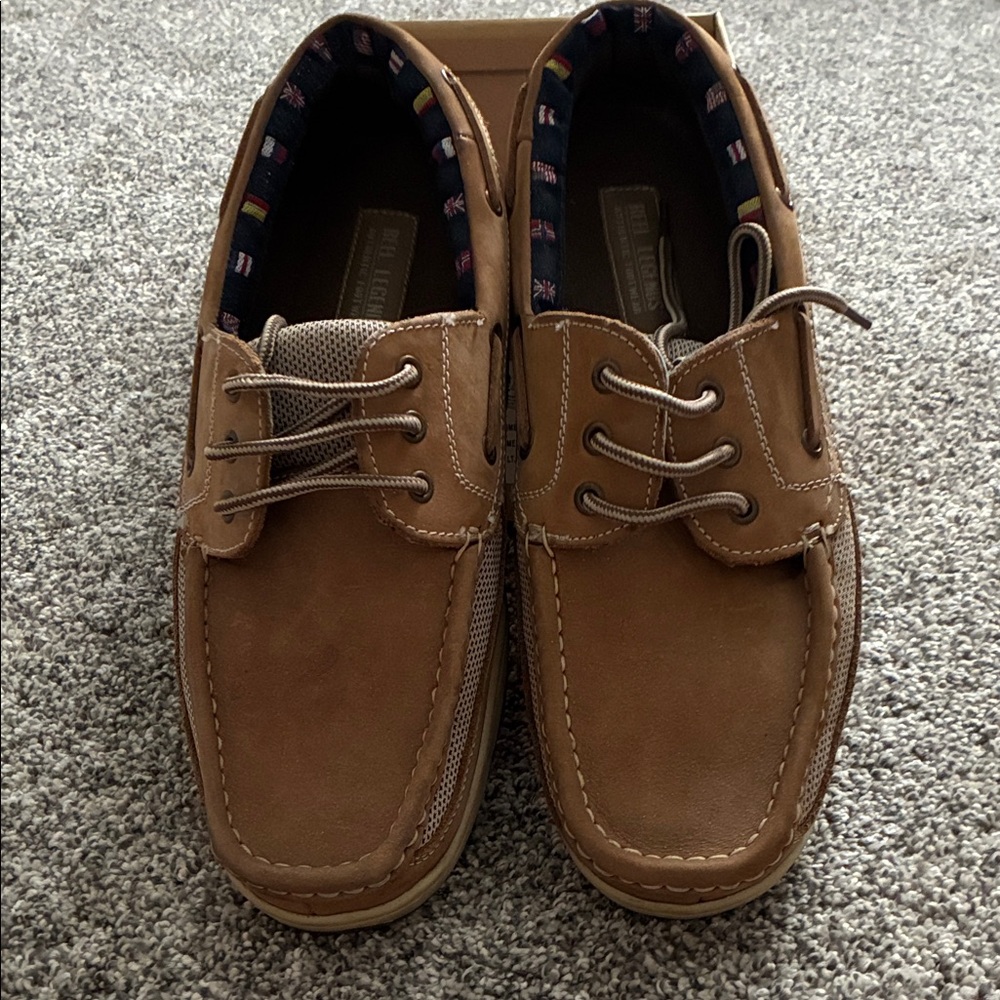 Reel Legends Tan Boat Shoes